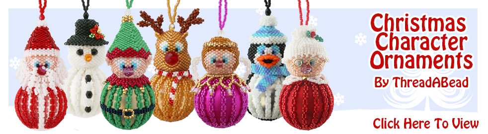 Santa and Icy The Snowman Bead Pattern
