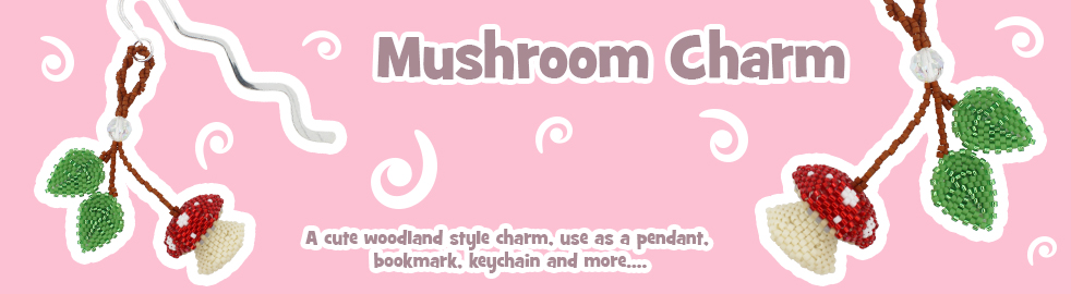 ThreadABead Mushroom Charm Bead Pattern
