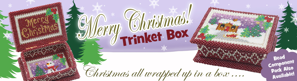 ThreadABead Merry Christmas Trinket Box Component Pack