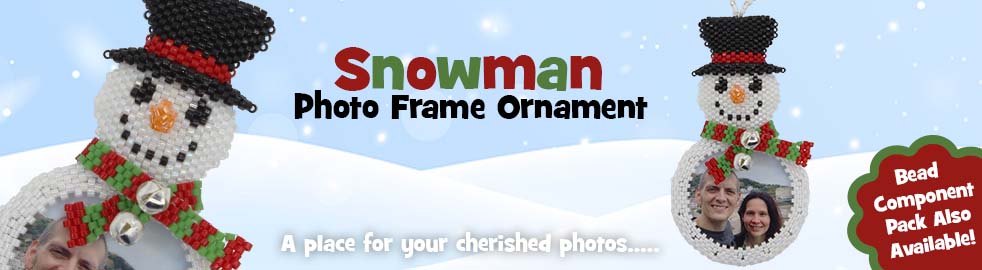 ThreadABead Snowman Photo Frame Bead Pattern