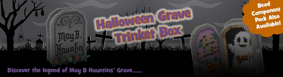 ThreadABead May B Hauntin Halloween Grave Trinket Box Bead Pattern