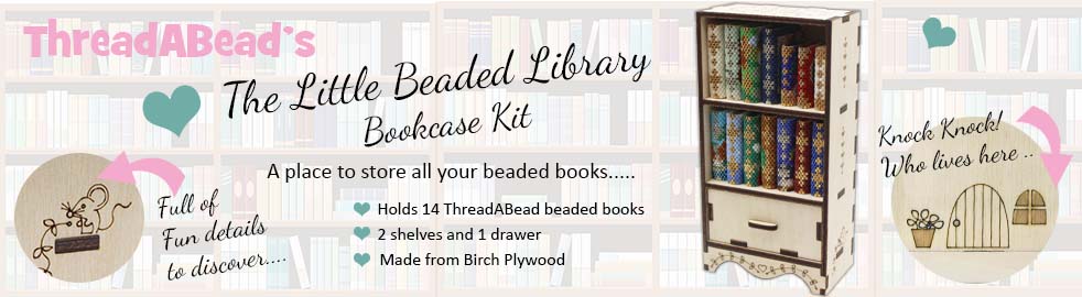 ThreadABeads The Little Beaded Library Bookcase Kit
