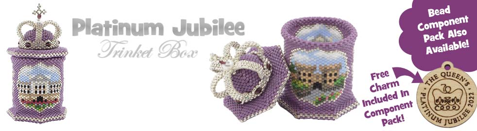 ThreadABead Platinum Jubilee 3D Trinket Box Bead Pattern