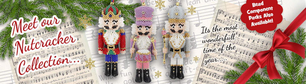The Nutcracker - Red Green and Blue Bead Component Pack